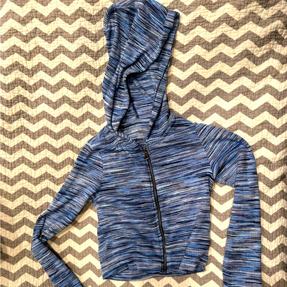 American Eagle Cropped Hoodie Zip-up Cardigan — size S